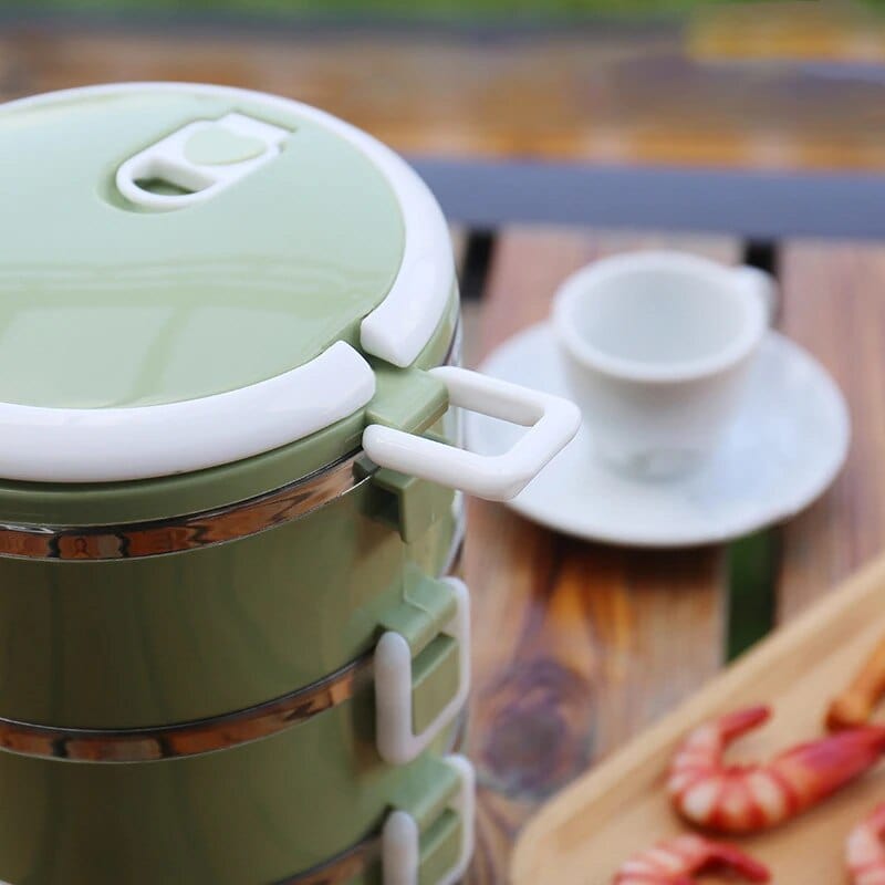 Lunchbox cylindrique multi-compartiments Lunchbox
