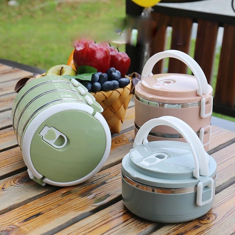 Lunchbox cylindrique multi-compartiments Lunchbox
