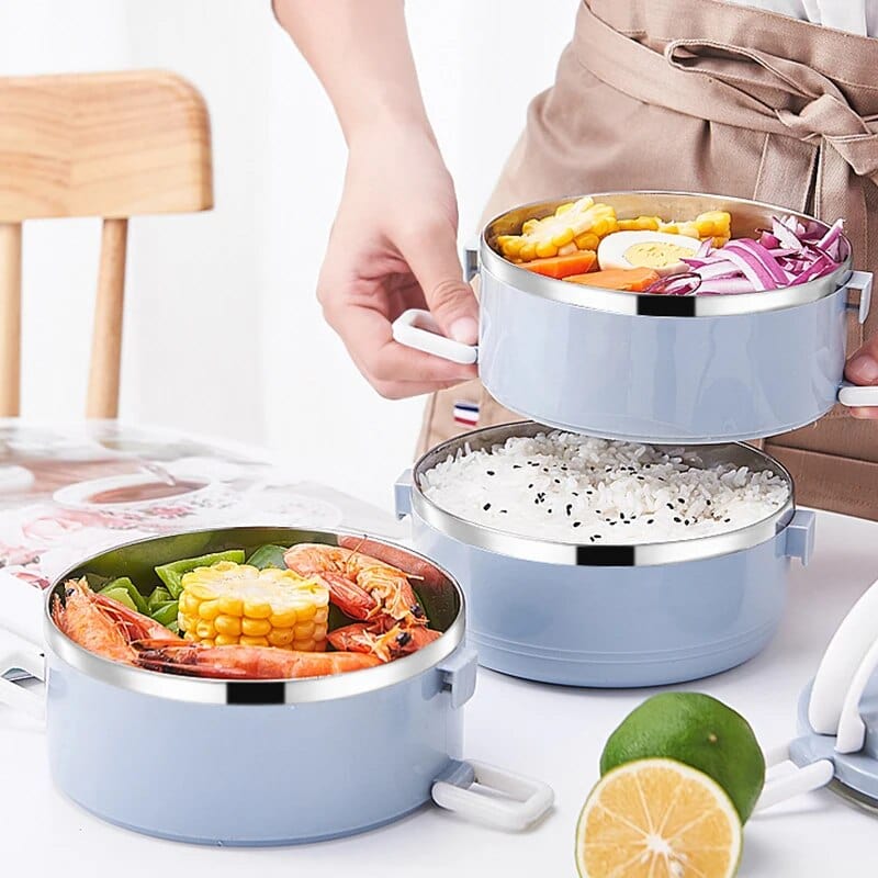 Lunchbox cylindrique multi-compartiments Lunchbox