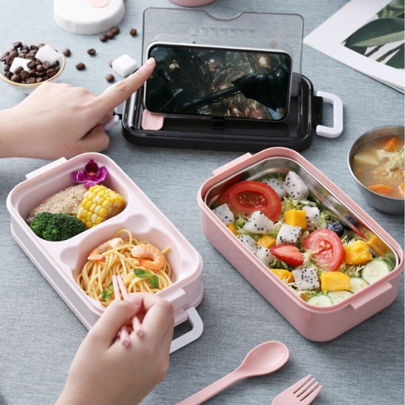 Lunchbox étanche avec couverts