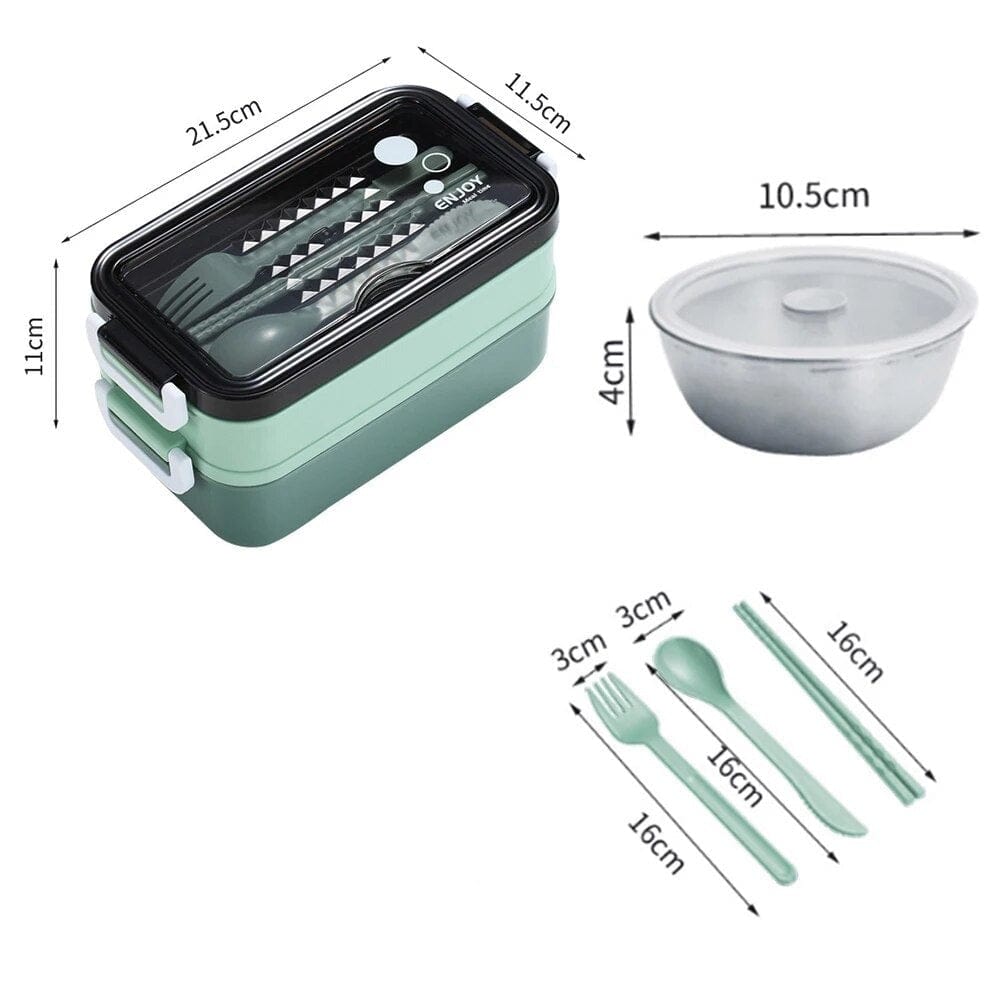 Lunchbox étanche avec couverts