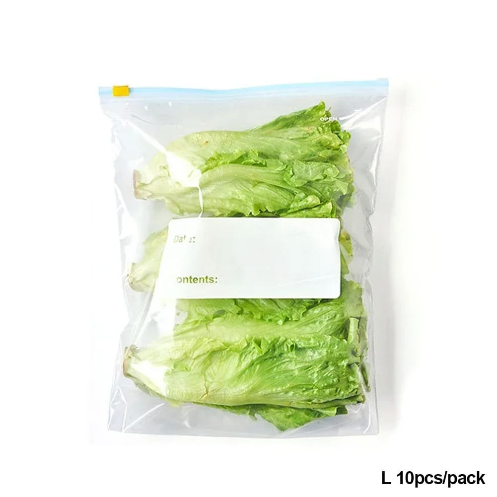 Sachets Zip Alimentaires Réutilisables - Lot de 60 pièces Anti-Fuite ssr