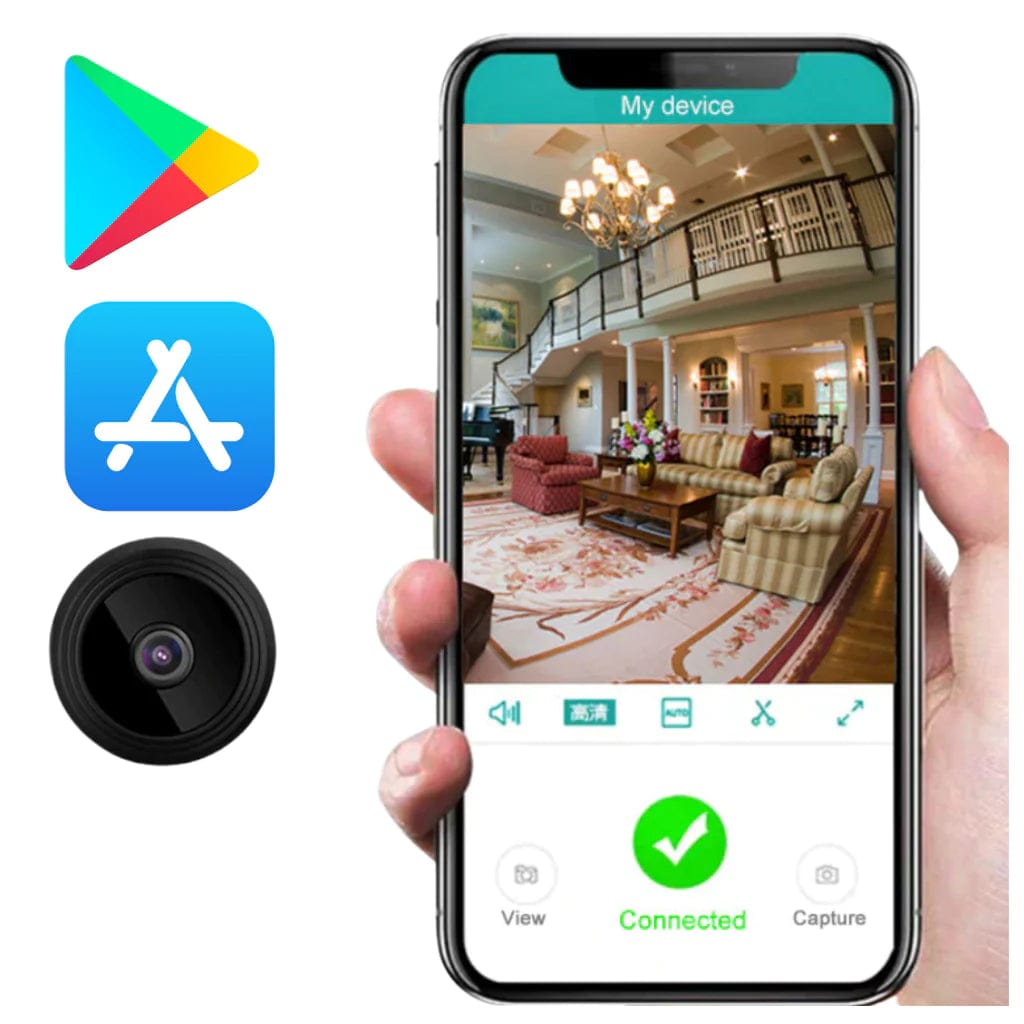 Mini Caméra de Surveillance Wifi facile à utiliser 0