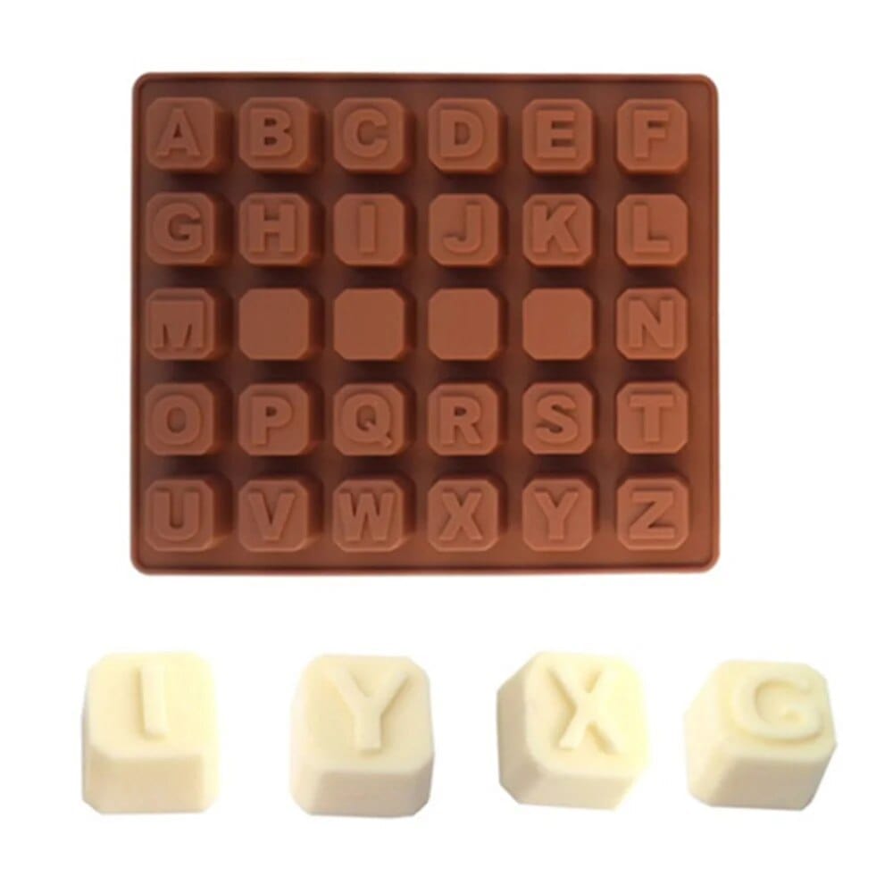Moule à Gateau et Chocolat : Lettres de l'Alphabet Moules à Chocolat