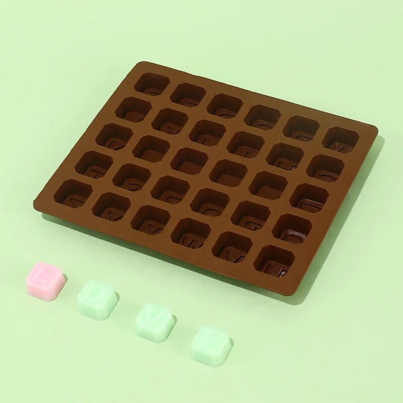 Moule à Gateau et Chocolat : Lettres de l'Alphabet Moules à Chocolat