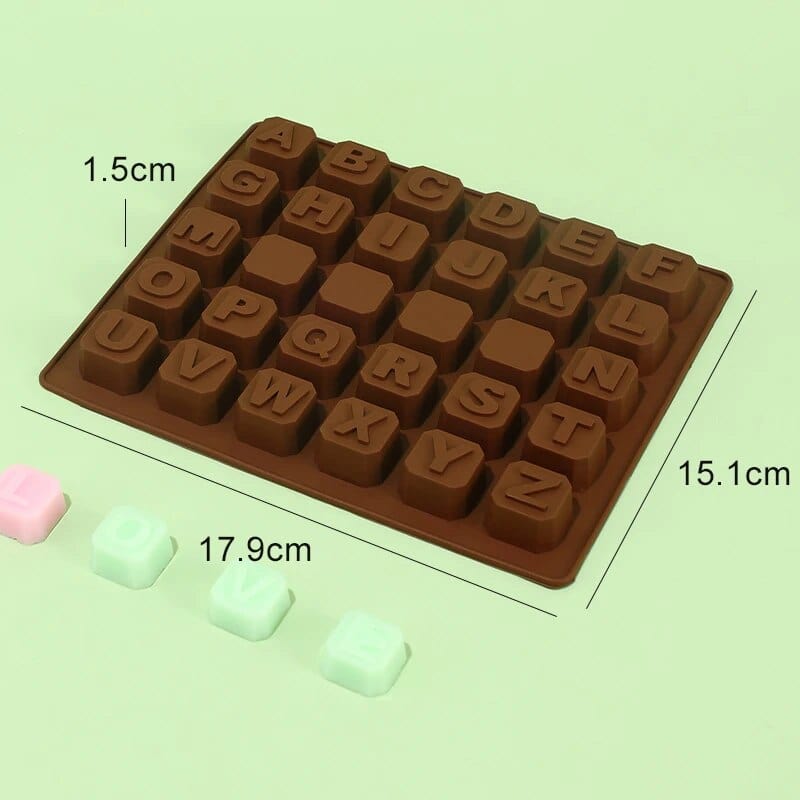 Moule à Gateau et Chocolat : Lettres de l'Alphabet Moules à Chocolat