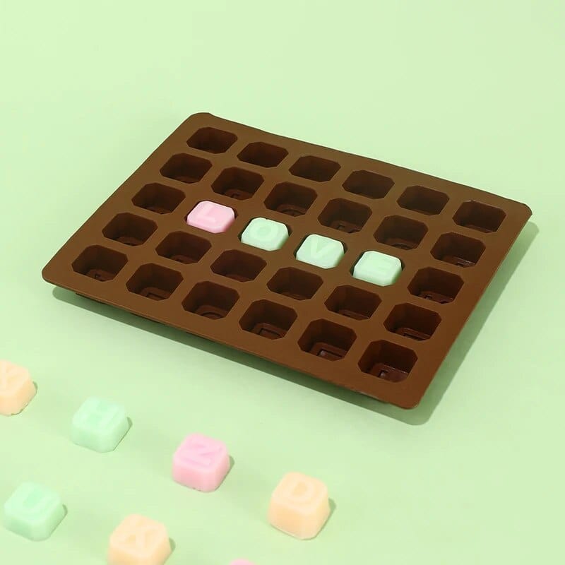 Moule à Gateau et Chocolat : Lettres de l'Alphabet Moules à Chocolat