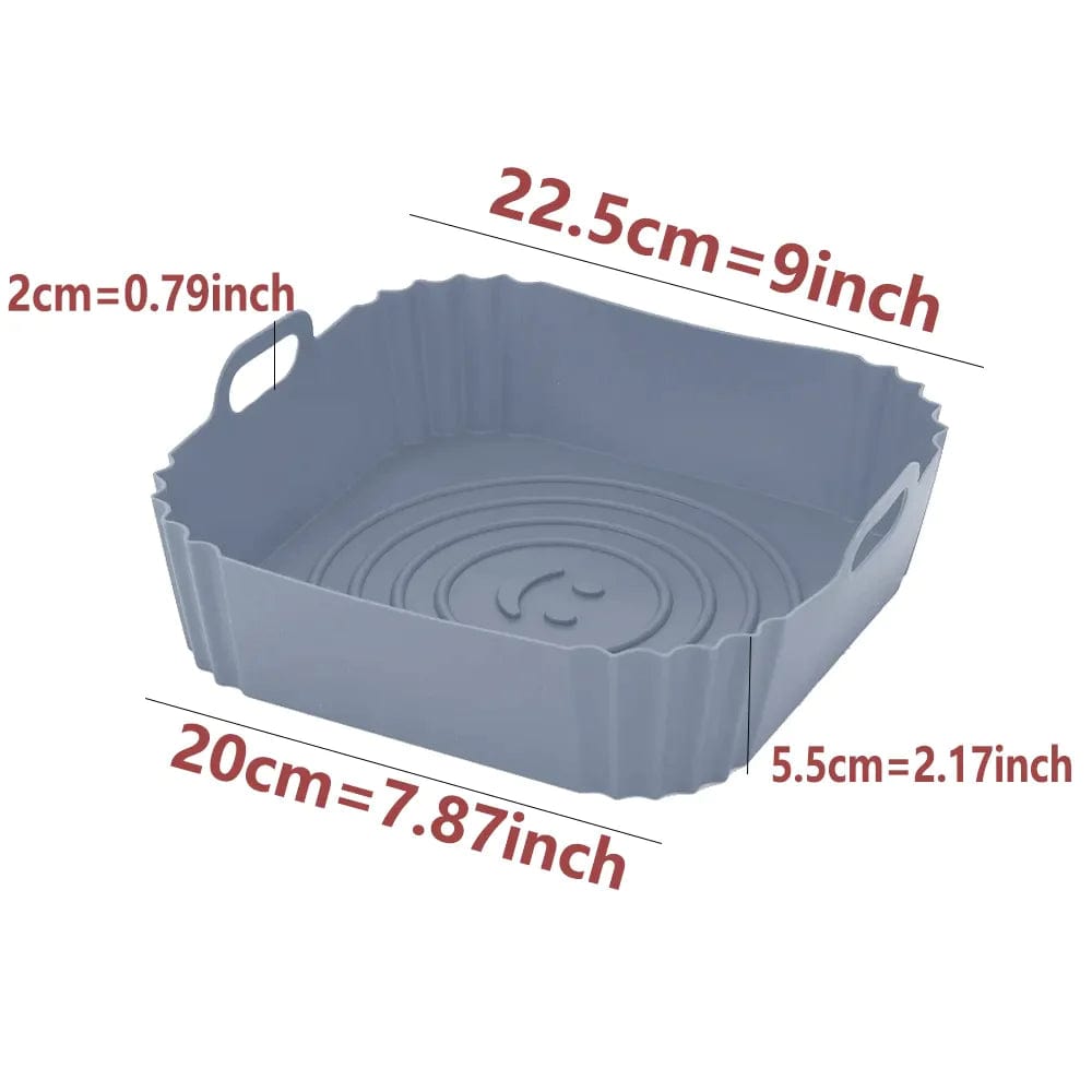 Moules en Silisone Carrés pour Air Fryer Air Fryer