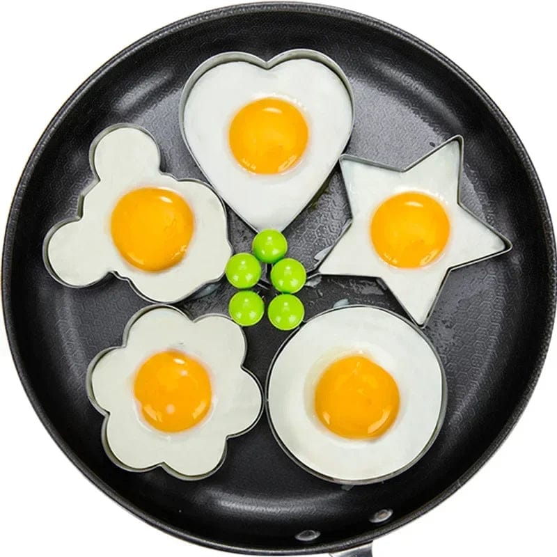 Emporte-Pièce en Forme de Coeur en Acier Inoxydable - Outil de Cuisine pour Pancakes et Omelettes - Accessoire de Cuisine