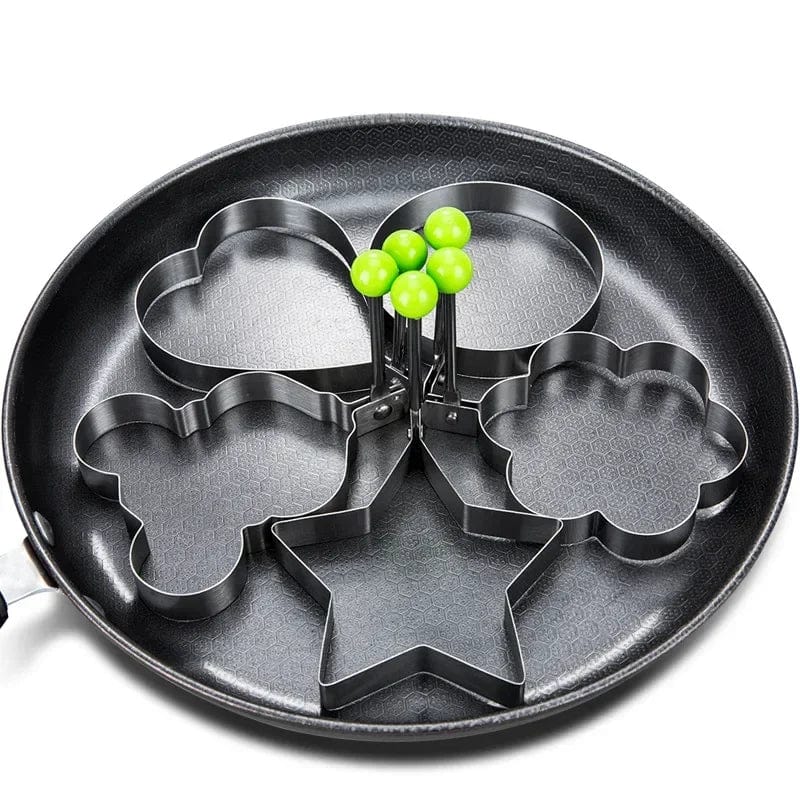 Emporte-Pièce en Forme de Coeur en Acier Inoxydable - Outil de Cuisine pour Pancakes et Omelettes - Accessoire de Cuisine
