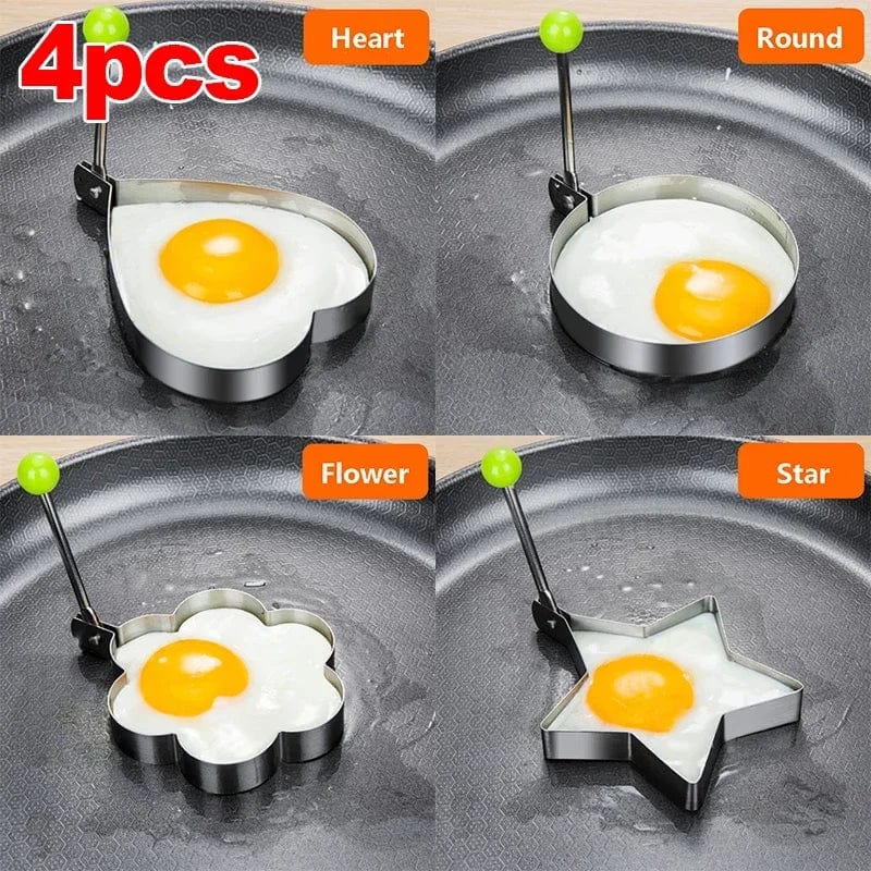 Emporte-Pièce en Forme de Coeur en Acier Inoxydable - Outil de Cuisine pour Pancakes et Omelettes - Accessoire de Cuisine