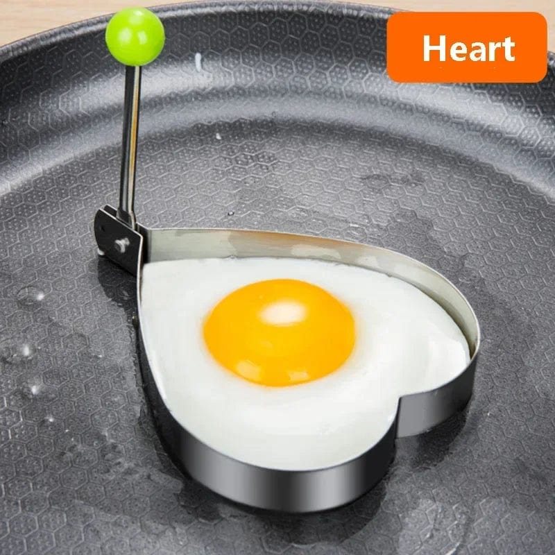 Emporte-Pièce en Forme de Coeur en Acier Inoxydable - Outil de Cuisine pour Pancakes et Omelettes - Accessoire de Cuisine