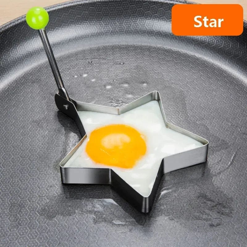 Emporte-Pièce en Forme de Coeur en Acier Inoxydable - Outil de Cuisine pour Pancakes et Omelettes - Accessoire de Cuisine