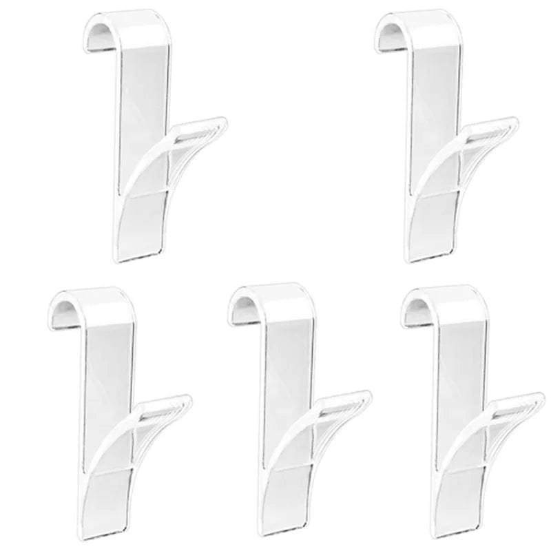 Organisateur de rangement pour radiateur de salle de bain blanc transparent - Coat Hook Eco-Friendly