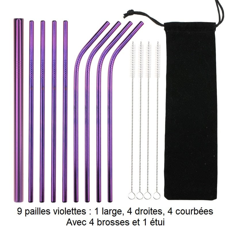Pailles réutilisables en inox 100003054