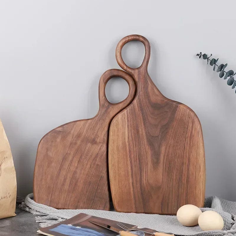 Planche à Découper Cuisine Bois Noyer Massif Traditionnelle Planche à Découper