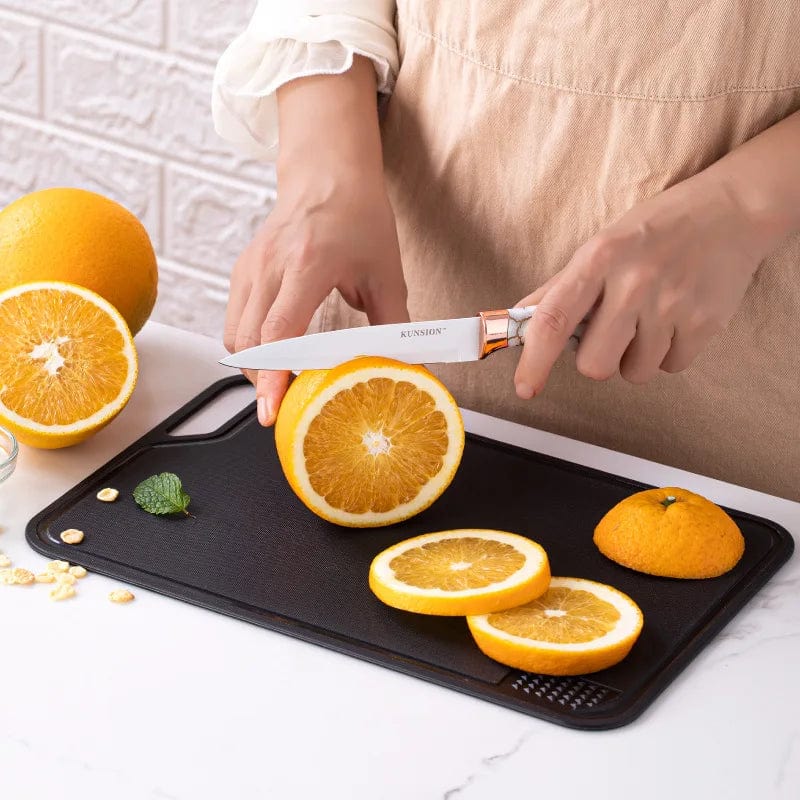 Planche à découper de cuisine multifonctionnelle avec presse-ail Planche à Découper