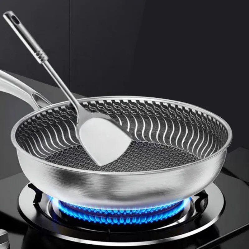 Poêle Innovante au Revêtement en nid d'abeille pour une Cuisson Parfaite