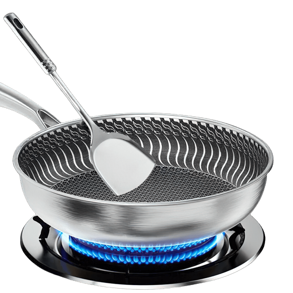 Poêle Innovante au Revêtement en nid d'abeille pour une Cuisson Parfaite