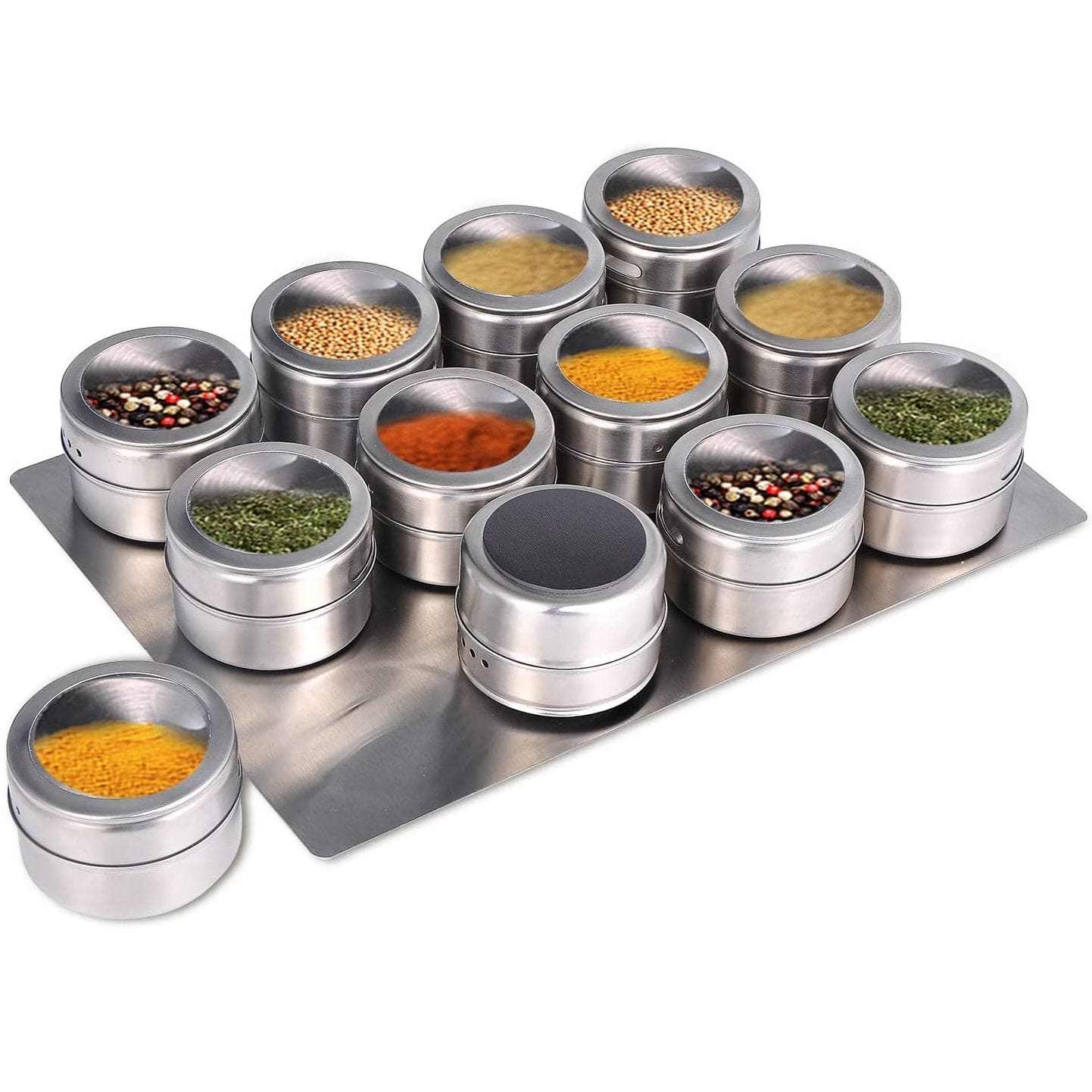 Pots de conservation en métal pour Épices Boîtes Hermétiques