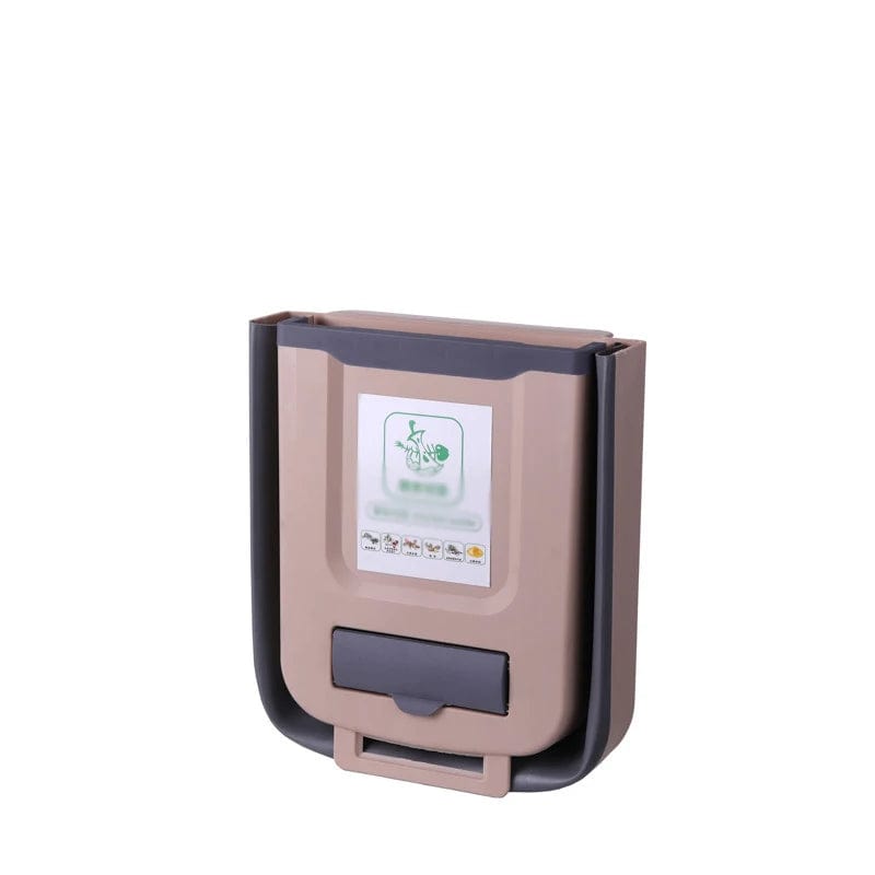 Poubelle de Cuisine Murale Pliable, Rangement Suspendu dans l'Armoire, Pratique et Eco-Friendly