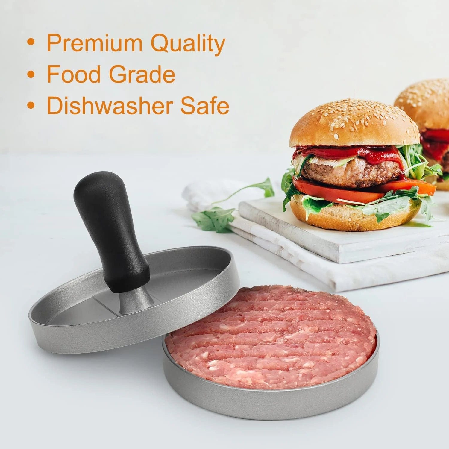 Presse à Burger Antiadhésive avec Papier Cuisson