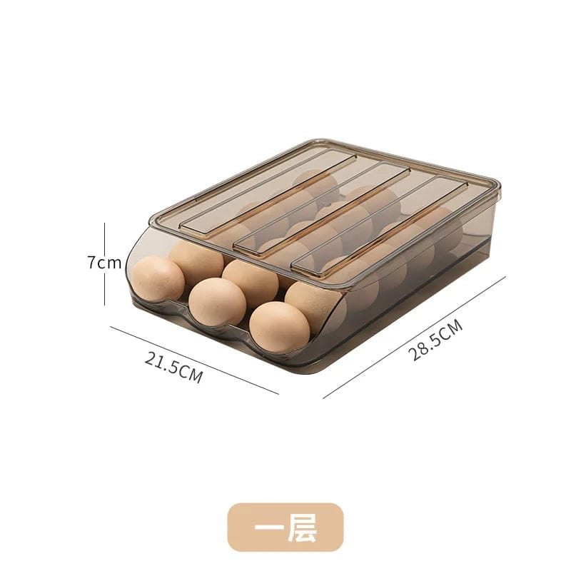 Range-œufs automatique à couches multiples pour refrigerator box de fraîcheur - Organisateur de cuisine