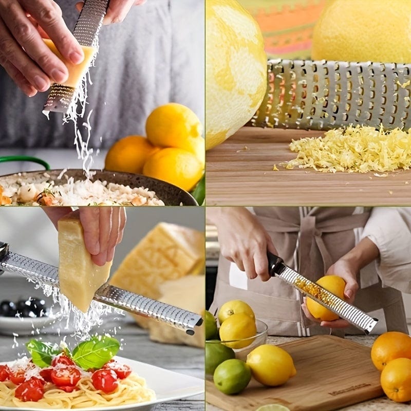 Râpe à fromage et zesteur en acier inoxydable