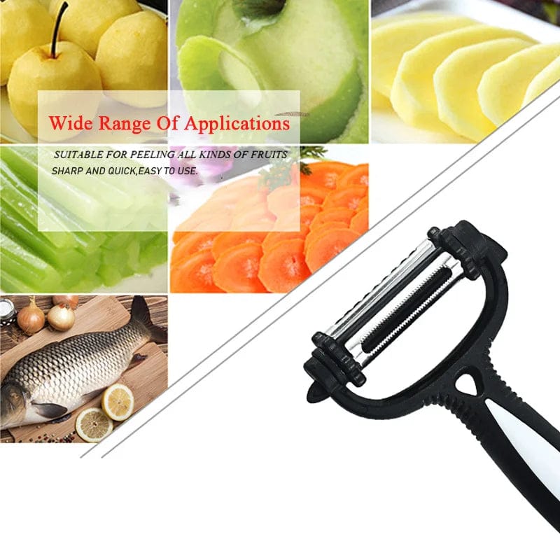 Râpe à Légumes Rotative 3 Lames en 1 Coupe Légumes