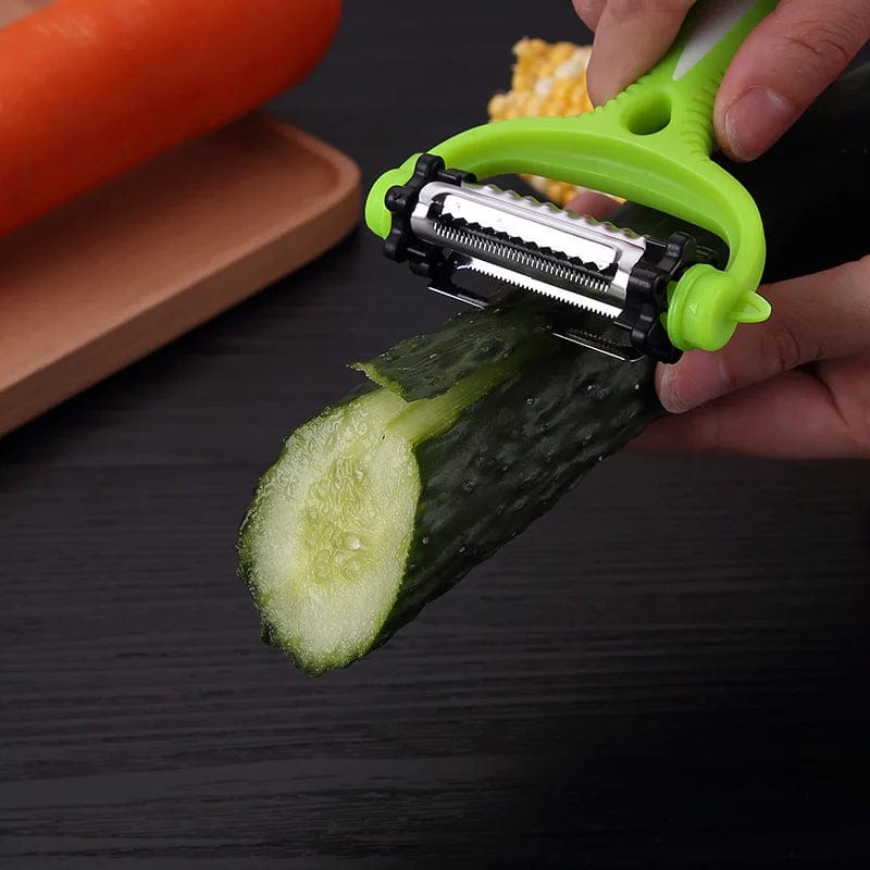 Râpe à Légumes Rotative 3 Lames en 1 Coupe Légumes