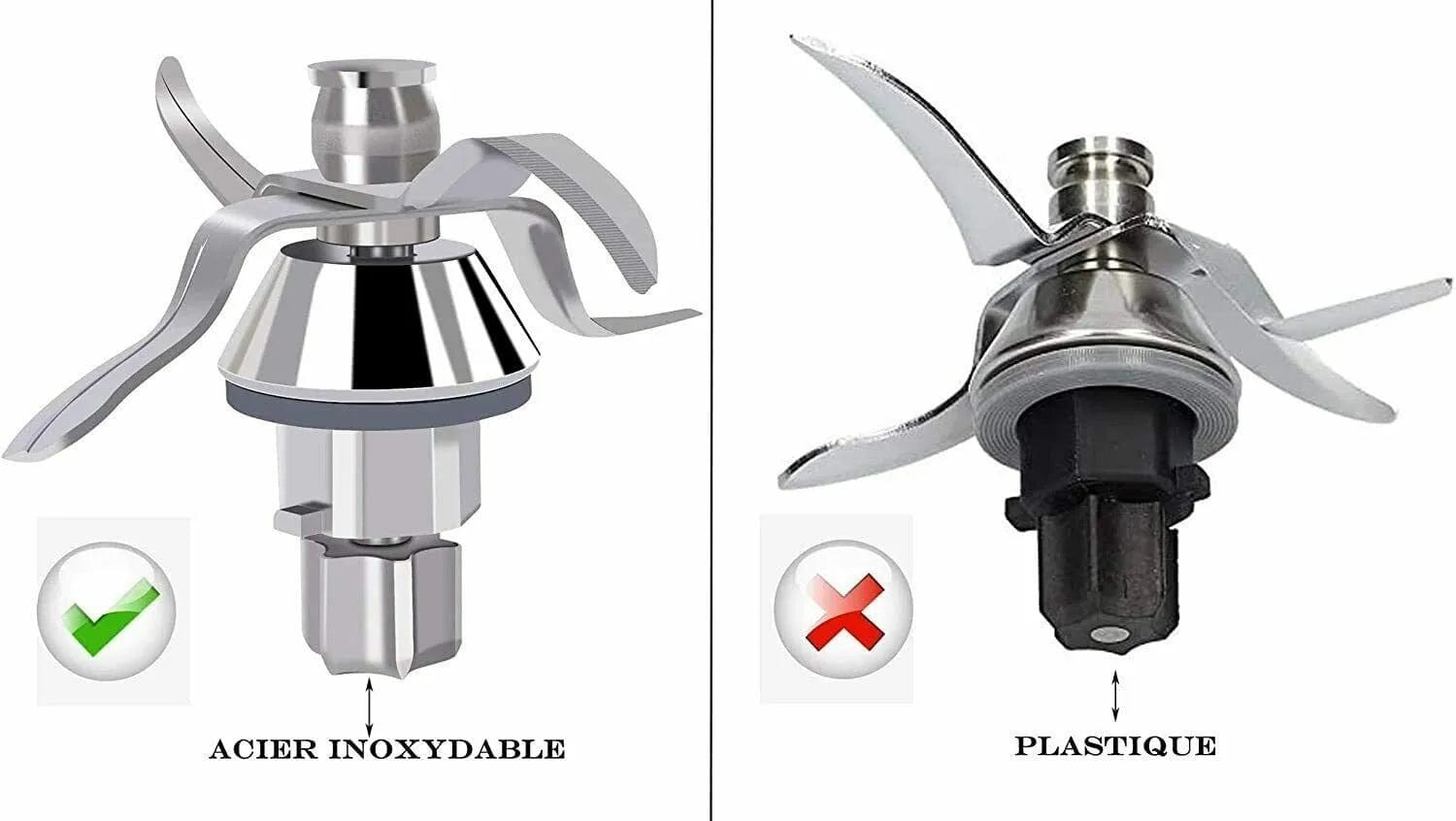Lame de rechange en acier inoxydable pour Vorwerk Thermomix TM31 - Silencieux et performant, adapté à un usage quotidien