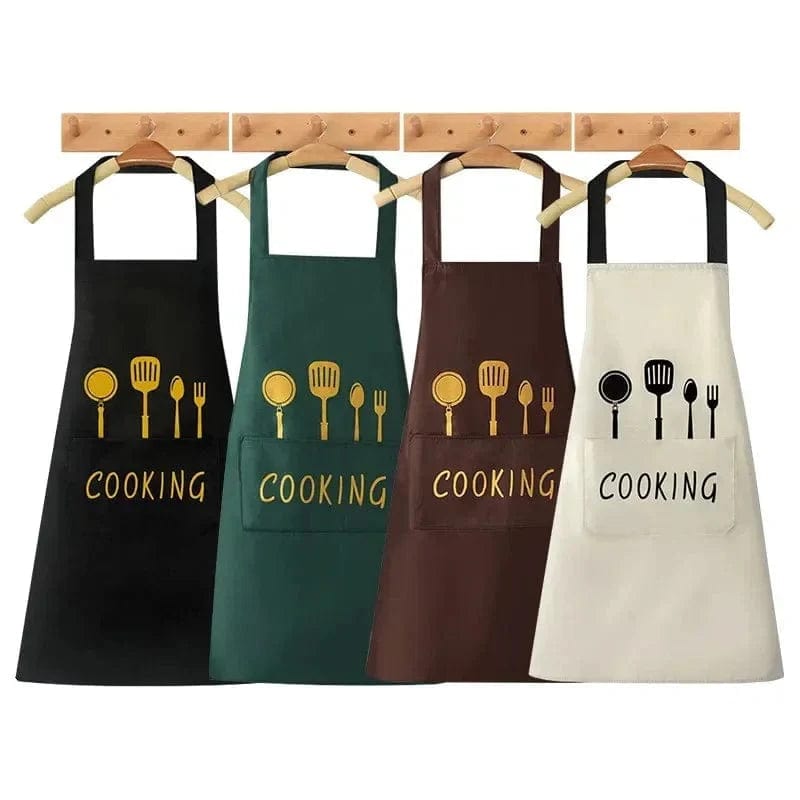 Tablier de Cuisine Classique "Cooking" en PVC Imperméable - Couleur Verte tablier