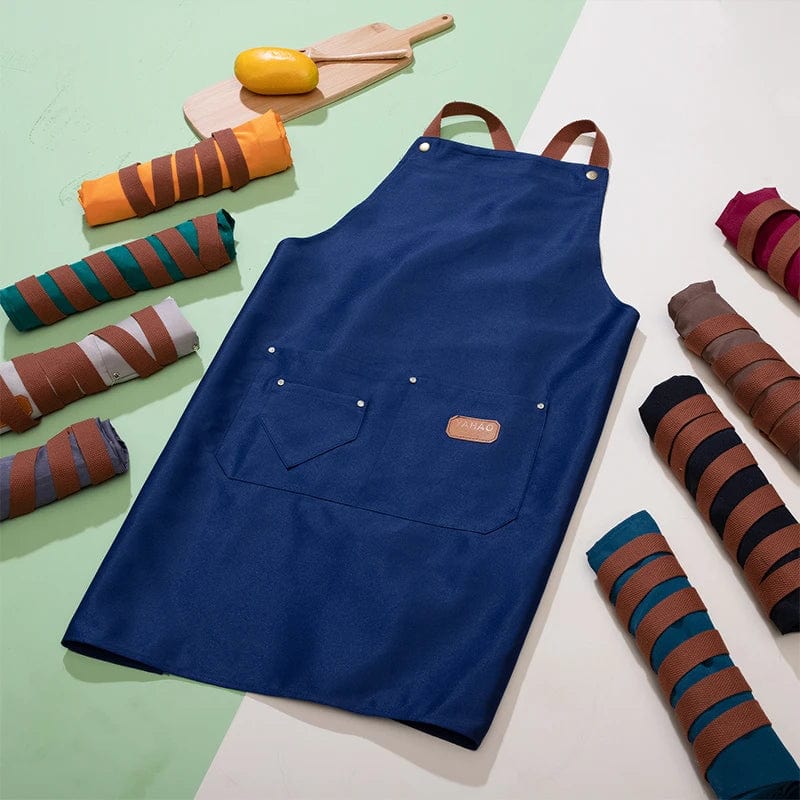 Tablier de cuisine en non-tissé pour homme et femme - Vert tablier