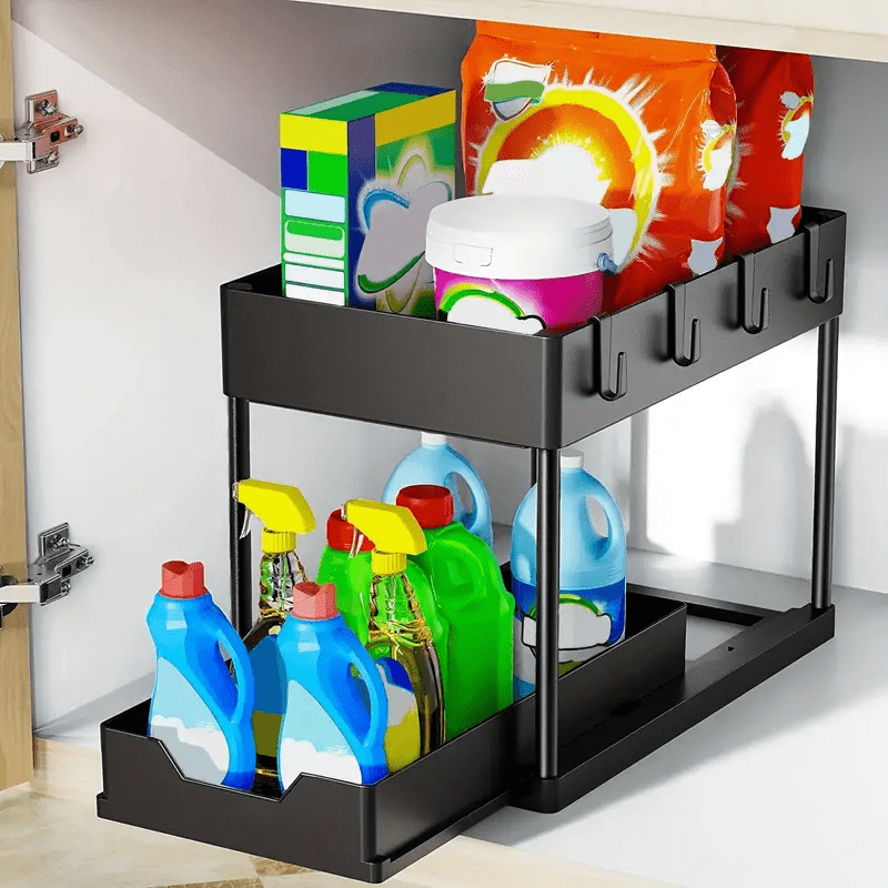 Tiroirs Coulissants de Rangement pour Cuisine et Salle de Bain