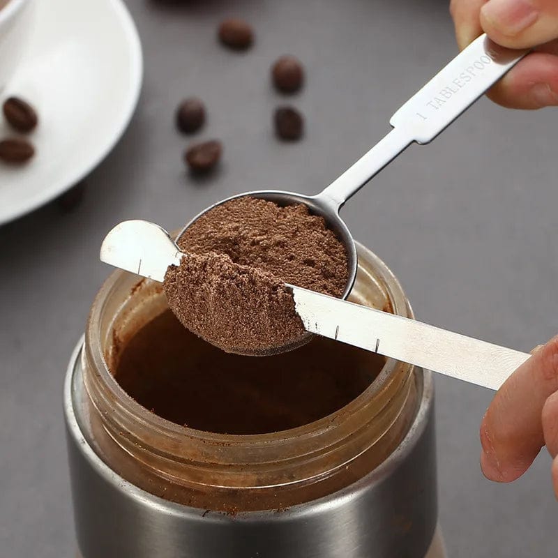Ensemble de Cuillères et Tasses de Mesure en Acier Inoxydable - Pratique et Durable