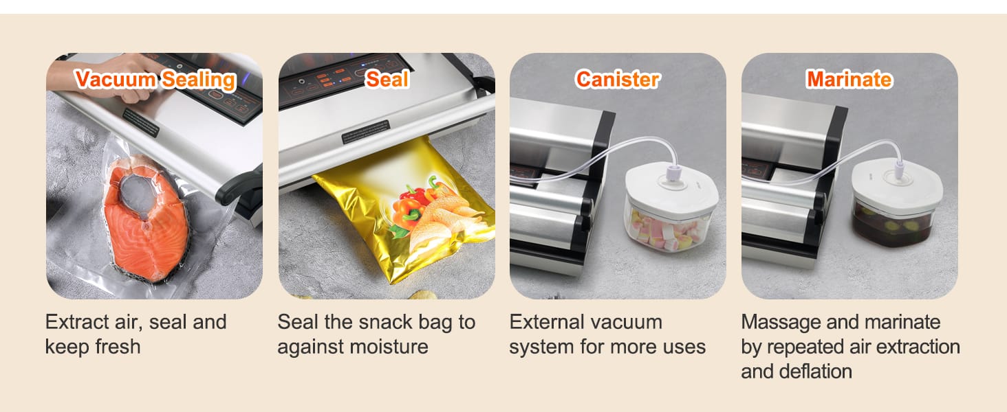 Machine Sous Vide Multifonctionnelle avec Cutter et Rouleau de Stockage sv