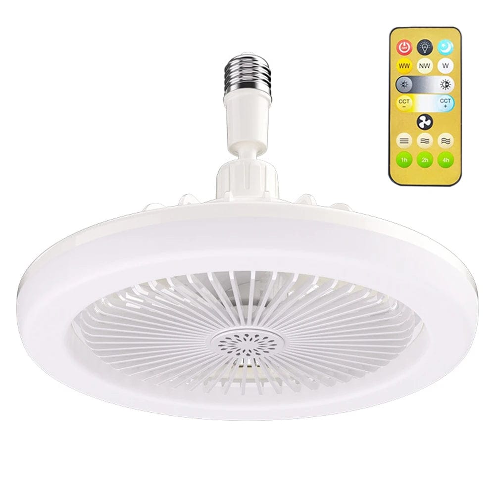 Ventilateur Plafond Lampe LED E27 pour Salon Chambre • JOYINLED