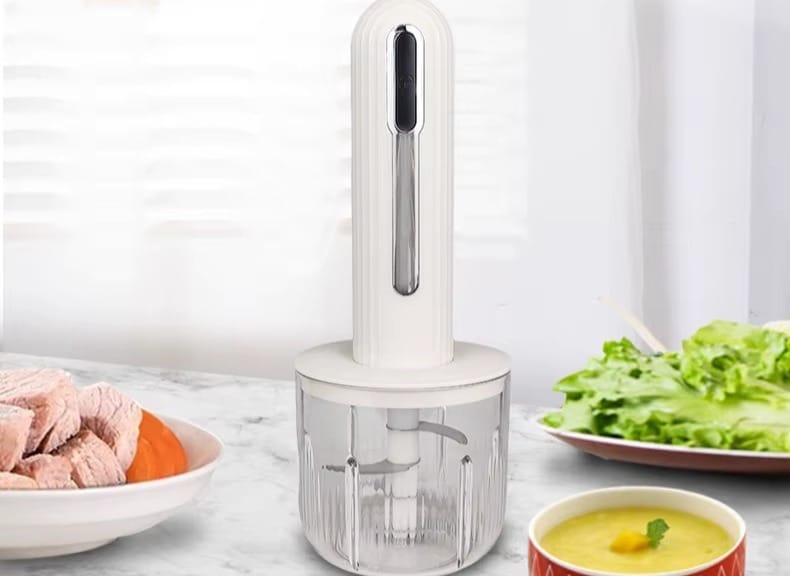 Hachoir Électrique Sans Fil 30 W USB — 1 Grand Bol 400 ml + 3 Petits Bols 200 ml hachoir electrique