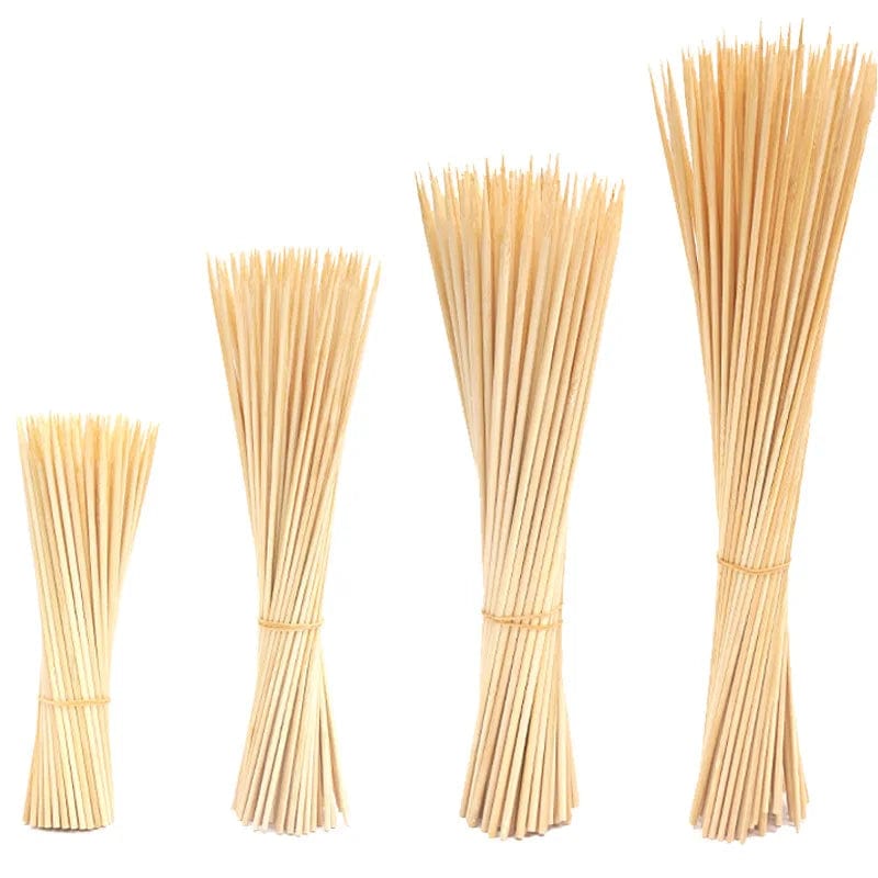 Lot de 100 Piques à Brochettes en Bambou barbecue