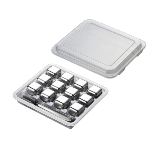 12 Glaçons Réutilisables inox en forme de Dés à jouer glacon reutilisable