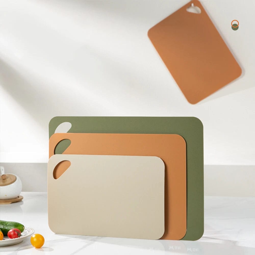 Planche à découper de cuisine flexible, colorée en plastique, antidérapante Planche à Découper