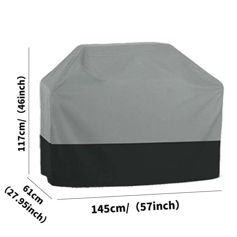 Housse de Barbecue en Tissu Oxford 210T | Protection Jardin BBQ Anti-UV - Noir barbecue