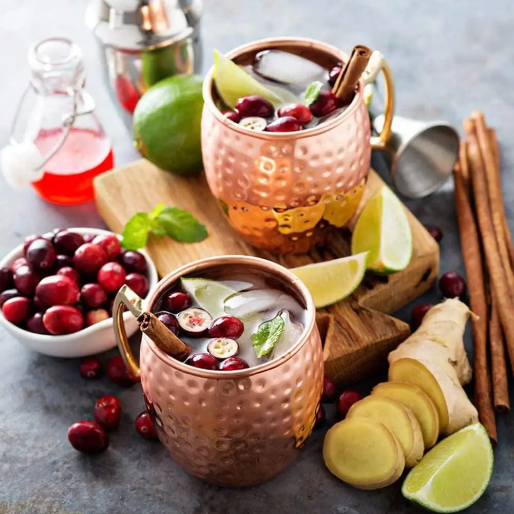 Mug Moscow Mule Martelé Inox Finition Cuivre – À l'Unité ou Lot de 4