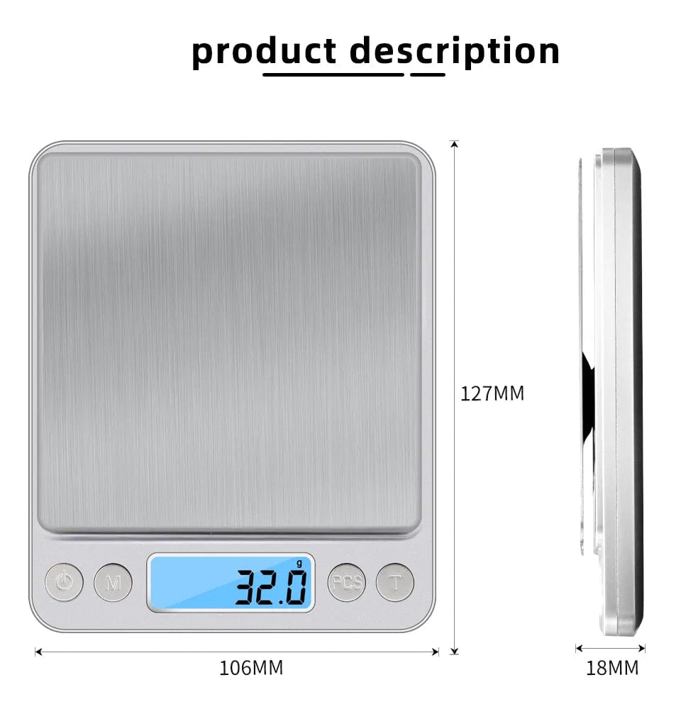 Balance de précision digitale 3000g 0.1g LCD Cuisine Alimentaire 3Kg balance