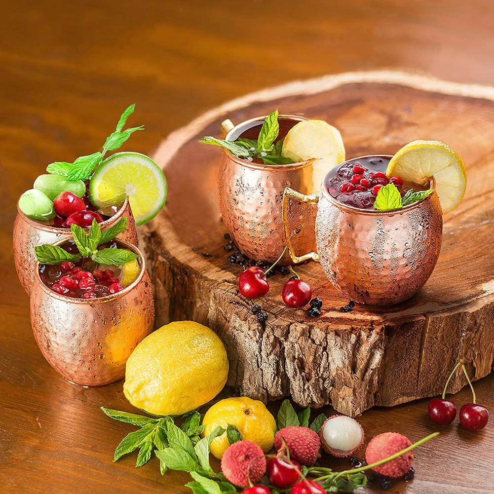 Mug Moscow Mule Martelé Inox Finition Cuivre – À l'Unité ou Lot de 4