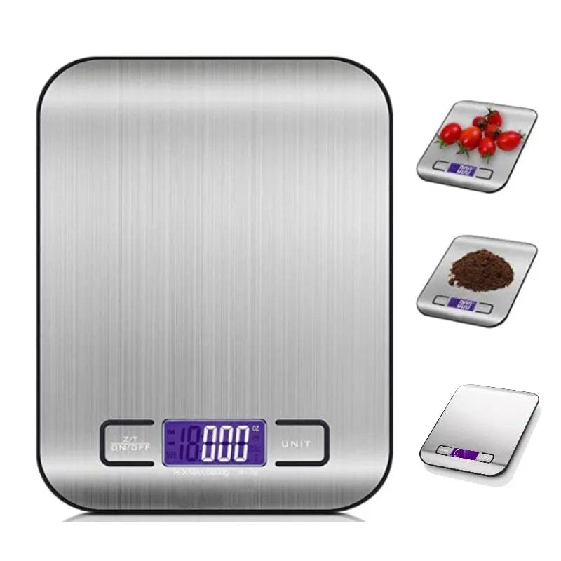 Balance de Cuisine Numérique 5kg/10KG en Acier Inoxydable - Précision 1g balance