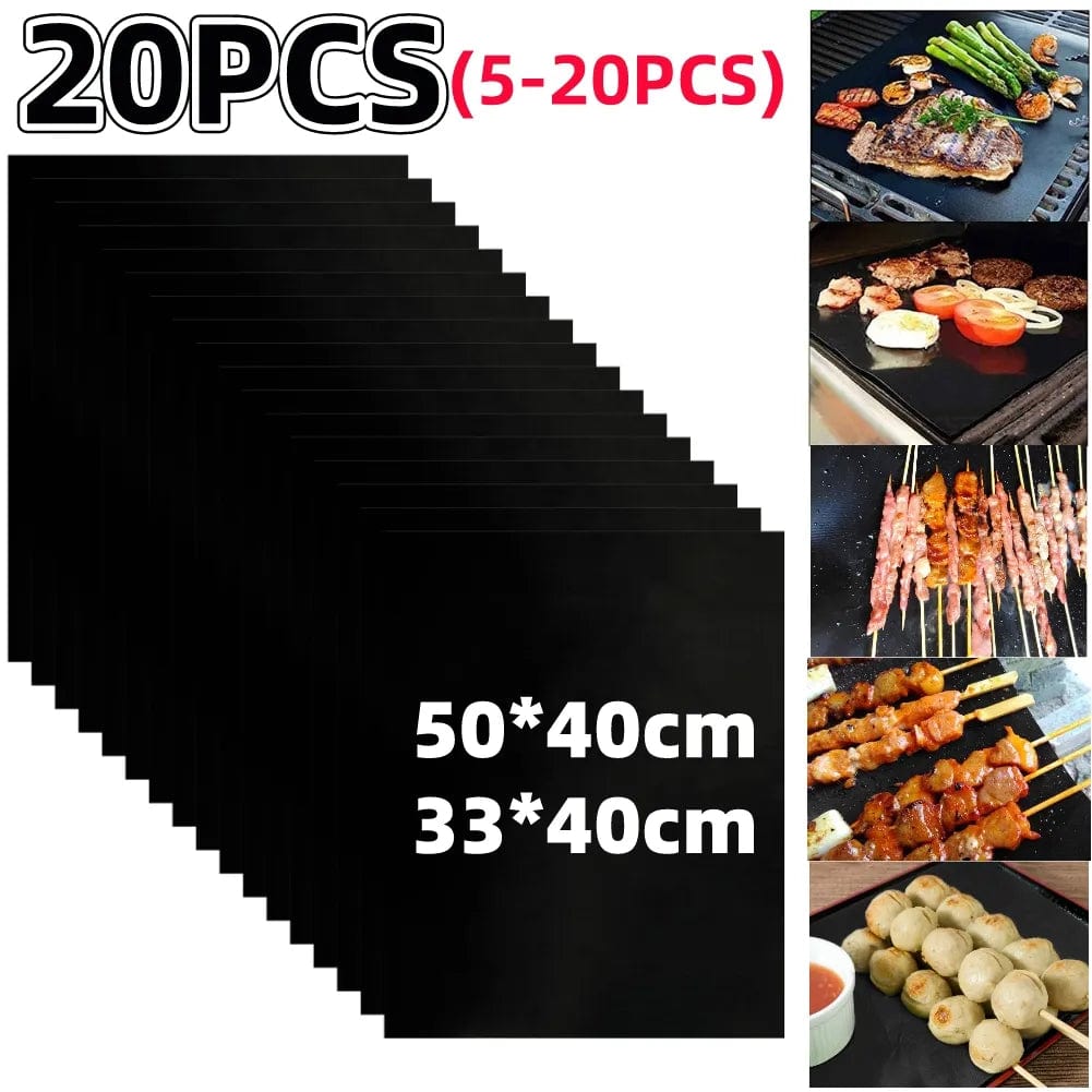 Tapis de Cuisson BBQ Grill Mat Non-Stick Réutilisable 40x50cm barbecue