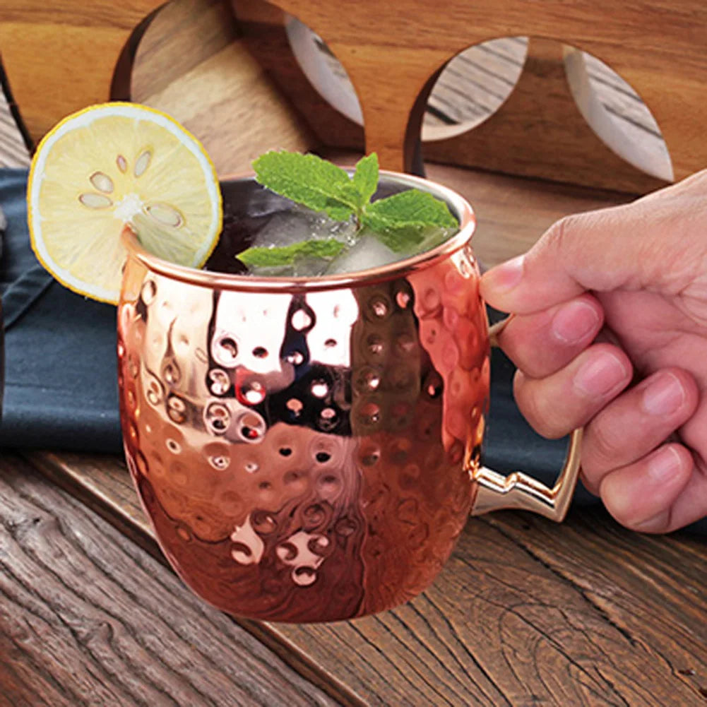 Mug Moscow Mule Martelé Inox Finition Cuivre – À l'Unité ou Lot de 4