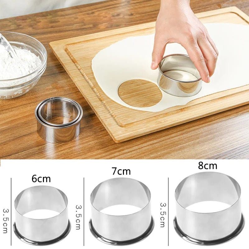 Moule à dumplings en acier inoxydable - Kit de 5 pièces de cuisine