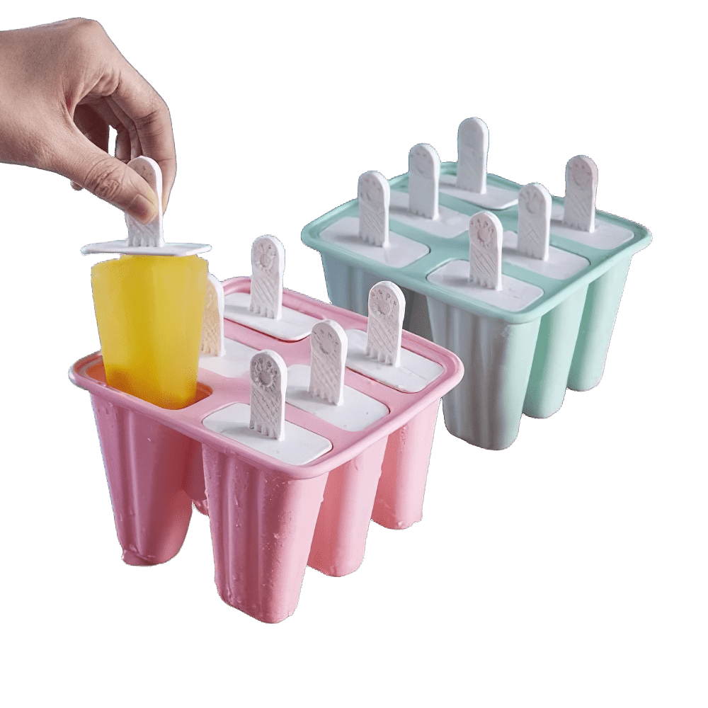 6 Moules à Glace en Silicone avec Poignée moule glace